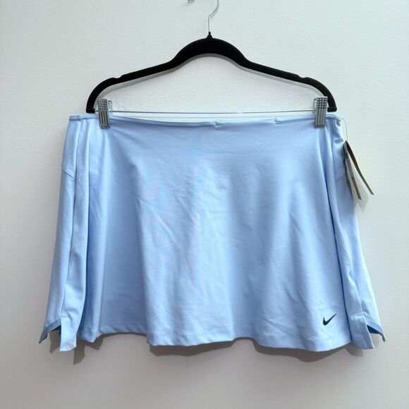 Nike Court Dri-Fit Baby Blue Golf Performance Skort Skirt Womens XL NEW - Picture 1 of 7